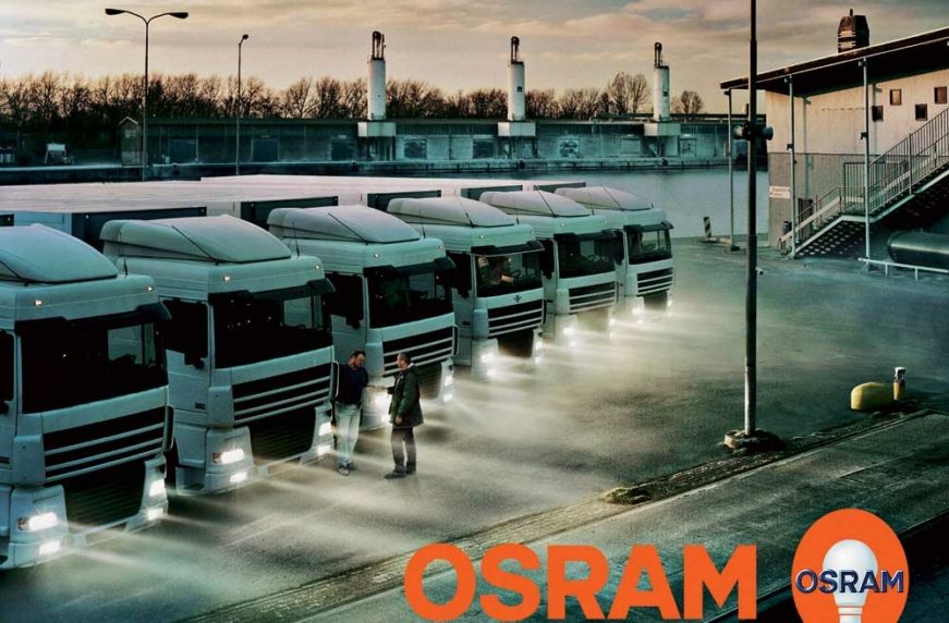 Az Osram lámpák áttörést jelentenek a teherautó-világításban.