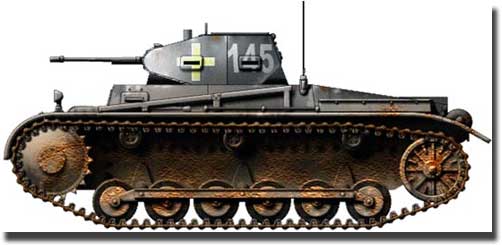 Легкий танк Pz.Kpfw.II
Panzerkampfwagen II, Pz. II (Sd.Kfz.121)