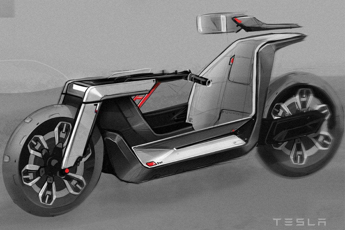 Модель C: они представляют себе мотоцикл Tesla будущего