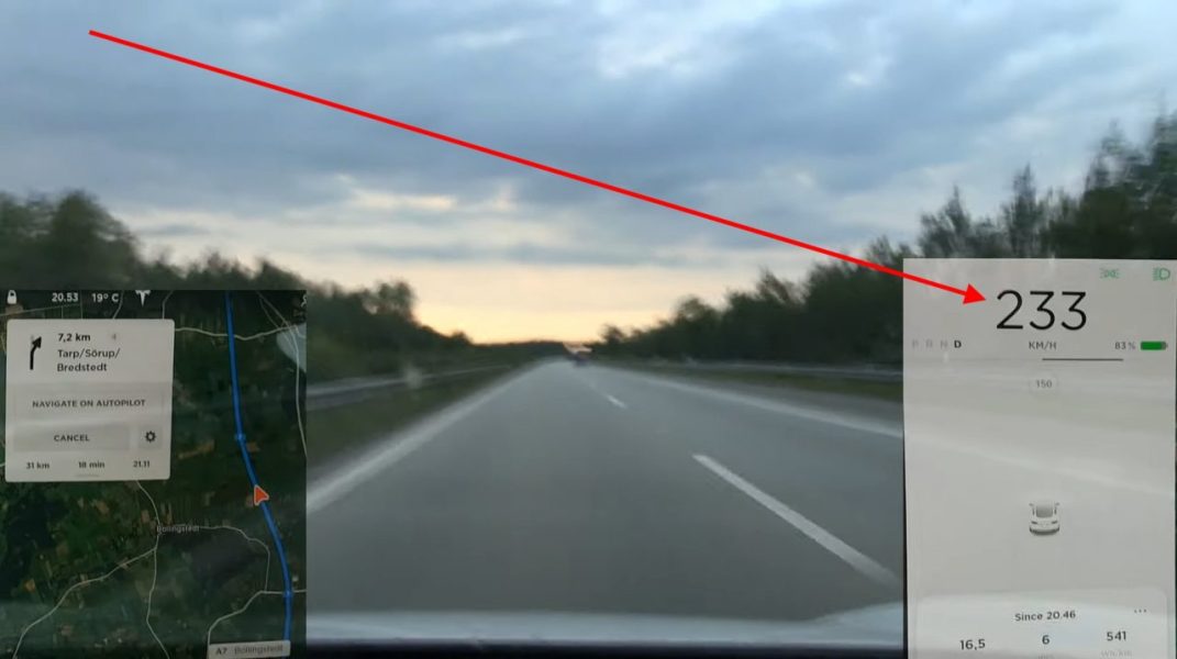 Насколько быстро Tesla Model 3 теряет мощность на шоссе? Это перегрев? [видео]