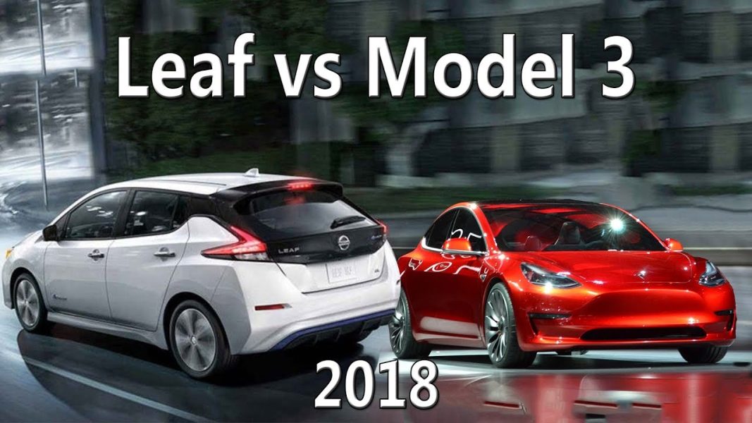 Nissan Leaf e+ – baxış, sıra testi və rəy Leaf e+ vs Tesla Model 3 [YouTube]