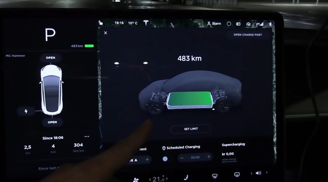 Обновление Tesla v10 снижает емкость аккумулятора Model 3, доступную пользователю? [Бьорн Нюланд, YouTube]