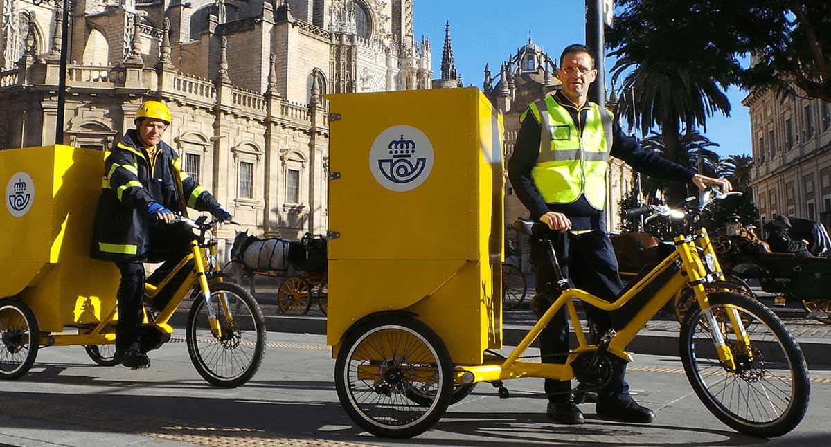 Почта Испании тестирует электрические трехколесные велосипеды
