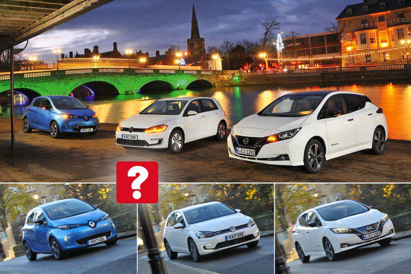 Comparaison de voitures : Nissan Leaf (2018) contre VW e-Golf contre Renault Zoe - Lequel devriez-vous acheter ? [Quelle voiture]