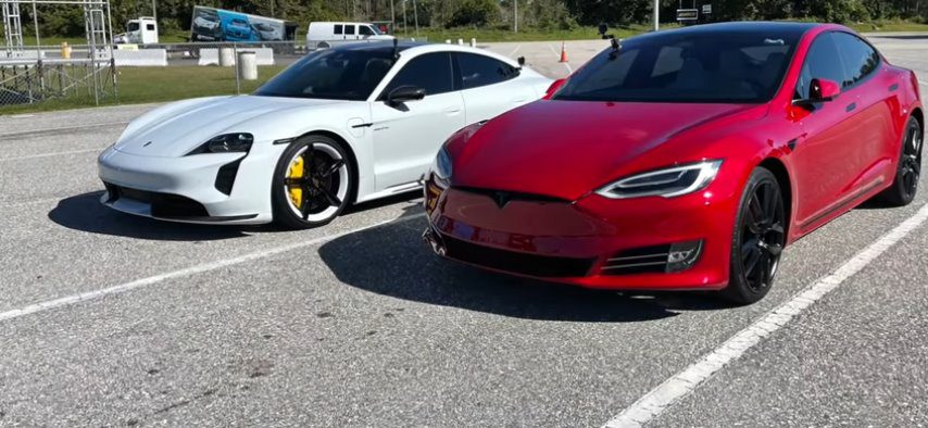 Tesla Model 3 ma le Porsche Taycan Turbo - Su'ega laina o le Nextmove [vitio]. E sese le EPA?