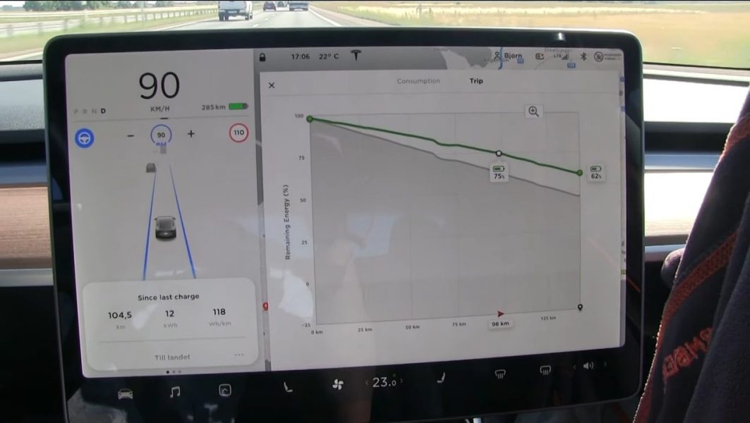 Tesla Model 3 Standard Range Plus &#8211; ТЕСТ диапазона [YouTube]