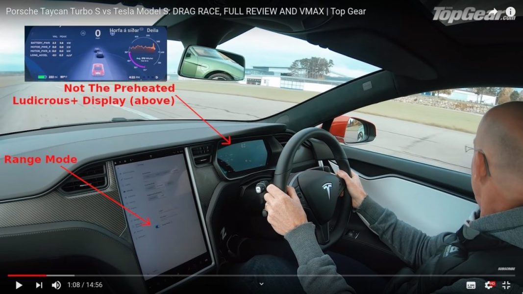 Tesla Model S Performance против Porsche Taycan в Top Gear. Маск: Что за дерьмо! [видео]