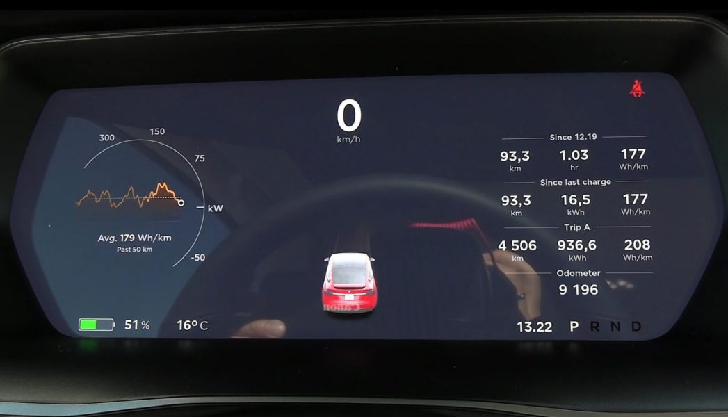 Tesla Model X &#8220;Raven&#8221;: тест на дальность 90 и 120 км / ч [YouTube]