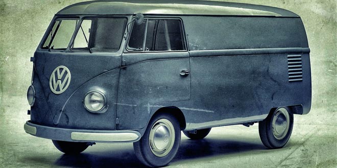 VW Bulli, pirms 65 gadiem, pirmais Hannoverē ražotais modelis