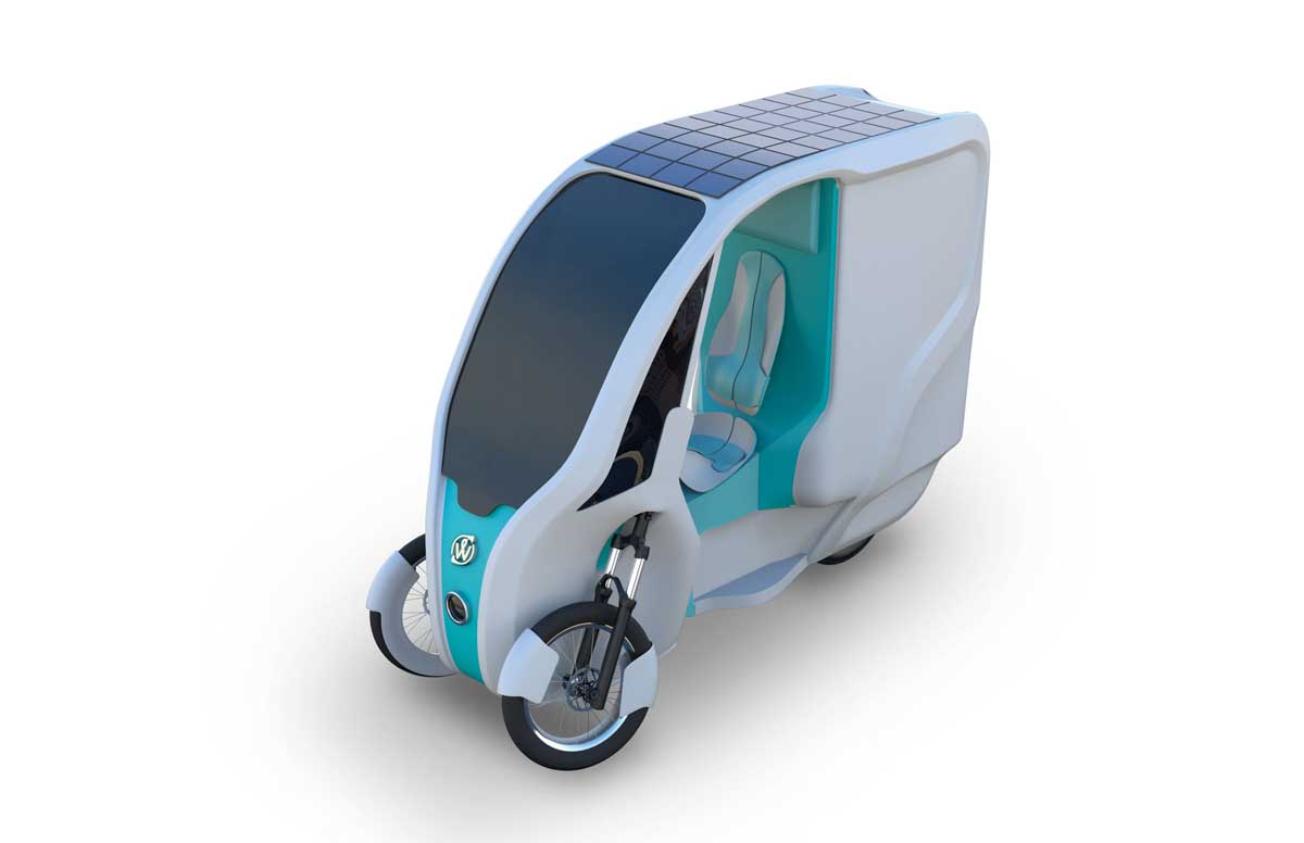 Wello: грузовой электрический велосипед на солнечной энергии