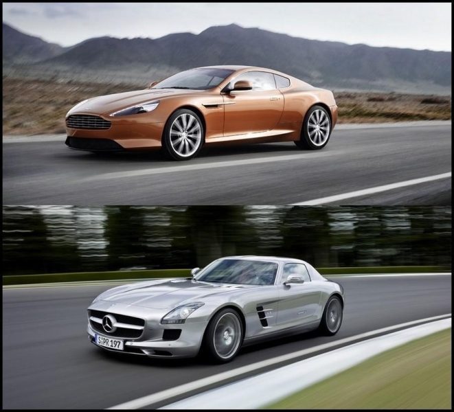 Aston Martin Virage vs Mercedes SLS 2011 recenzja