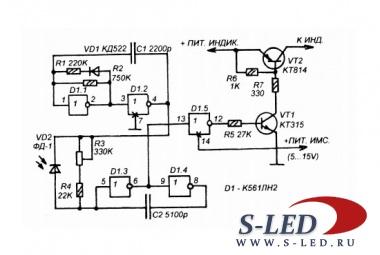 کنترل کننده نور LED AVT5789 با سنسور مجاورت