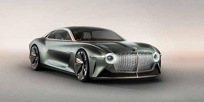 Téann Bentley leictreach le EXP 100 GT futuristic