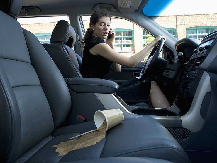 Inside the car Seat