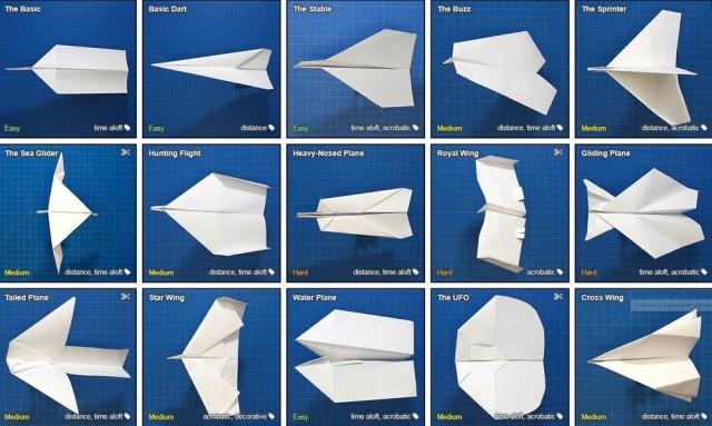 avións de papel