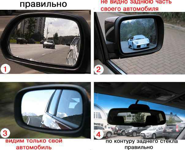 자동차의 거울을 올바르게 조정하는 방법은 무엇입니까?