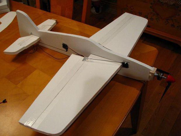 KOWALIK - 由纸板制成的滑翔机模型和用于从手中起飞的杆