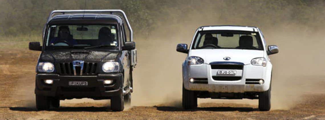 Mahindra Pickup contra Great Wall Ute 2010