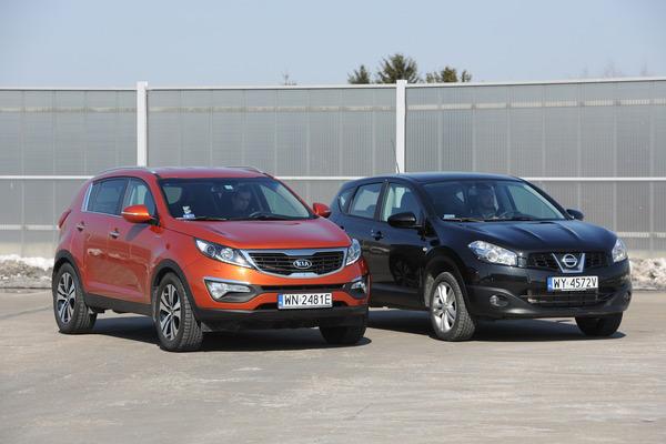 Nissan Qashqai vs Kia Sportage: sammenligning av bruktbiler