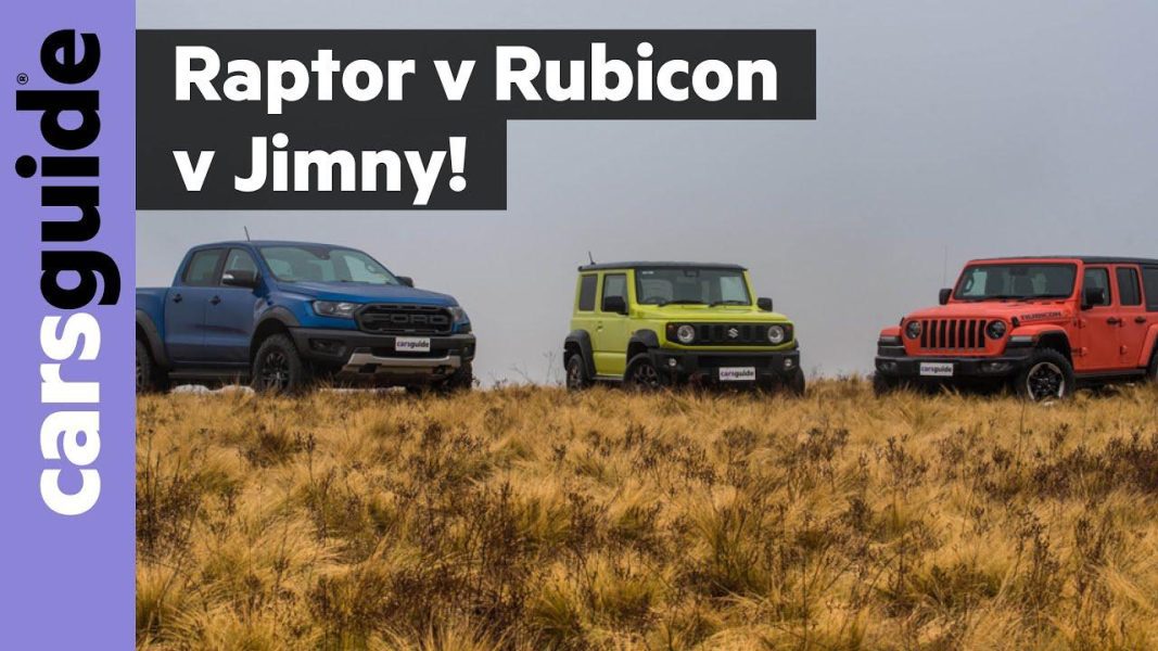  Suzuki Jimny vs Jeep Wrangler Rubicon vs Ford Ranger Raptor comparación todoterreno