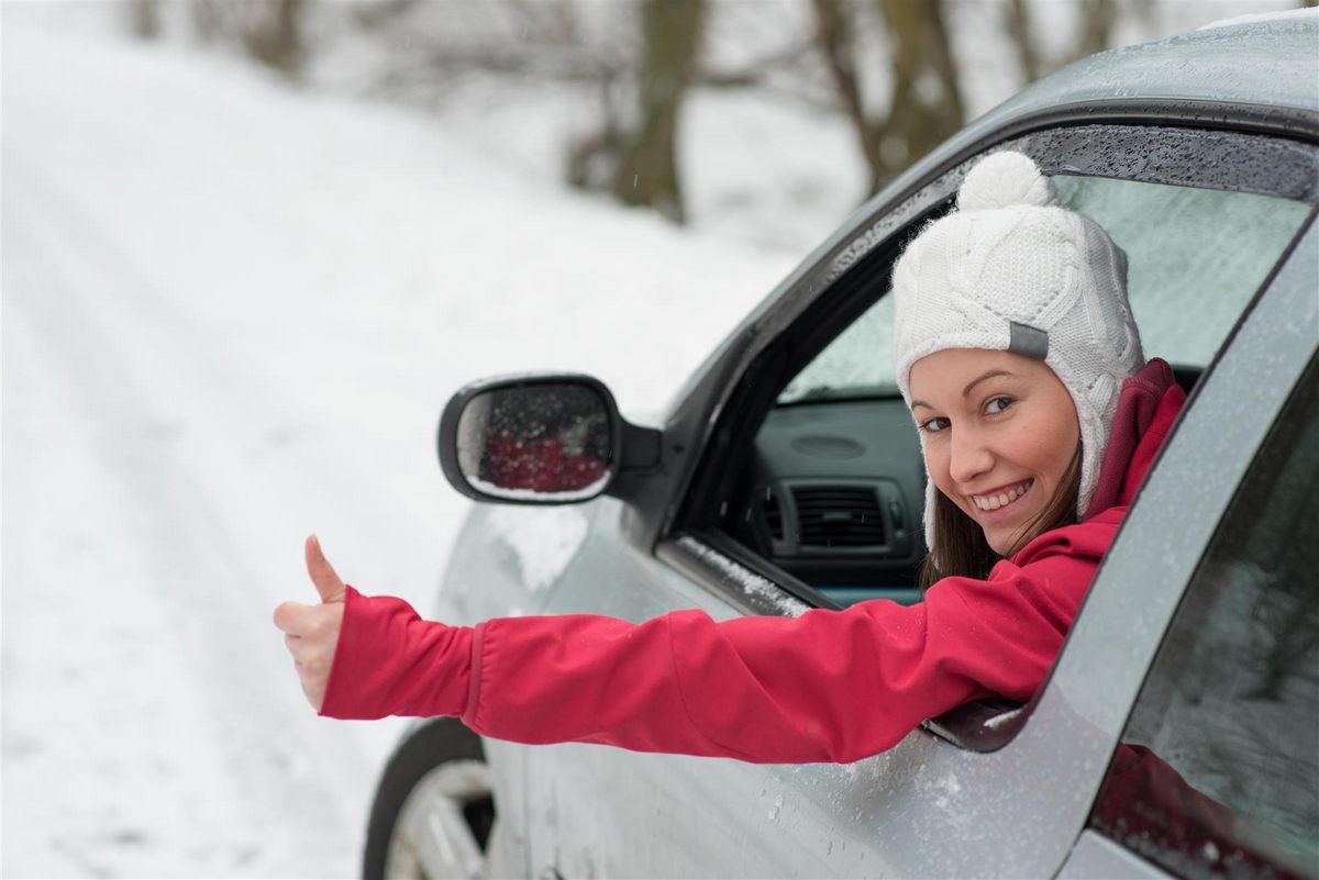 Winter - Überprüfung der Effizienz des Autos