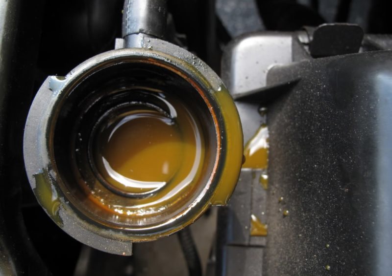 Antifreeze turned brown. What is the reason?