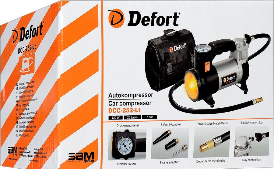 Автомобильный компрессор Defort: типы, рекомендации по выбору, лучшие модели