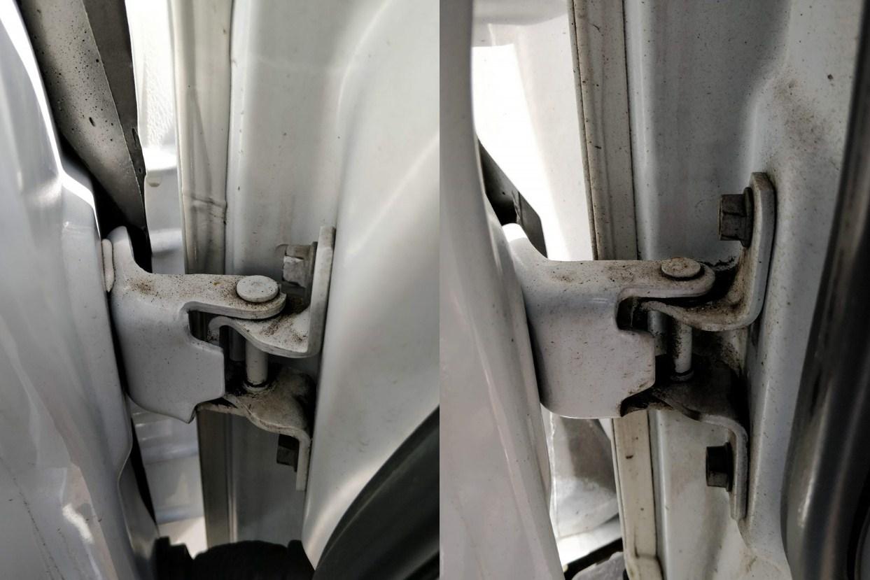 Cómo y cómo lubricar adecuadamente las bisagras de las puertas del automóvil cuando crujen, si están oxidadas