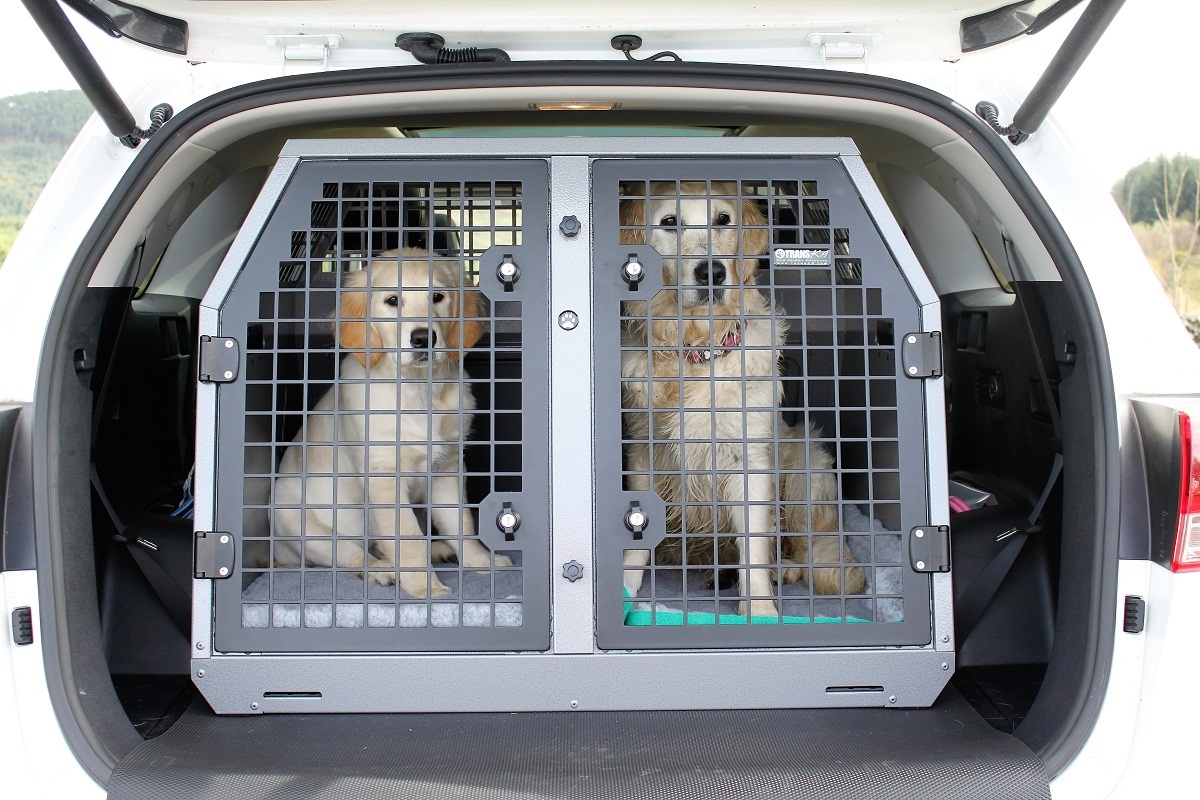 Как перевозятся крупные собаки. Клетка для собаки в багажник lc300. Клетка для перевозки собак в Мицубиси л 200. Клетка для собак в автомобиль. Собачья клетка в багажник.