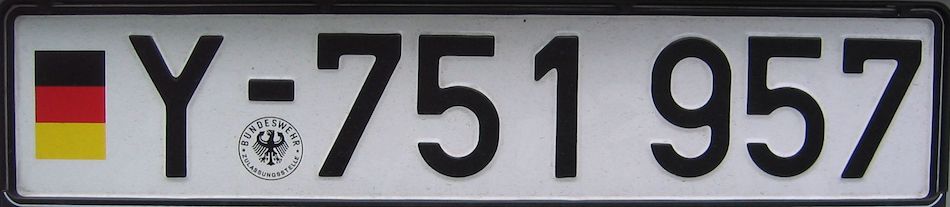 Немецкие номера машин: как выглядят, расшифровываются и подразделяются