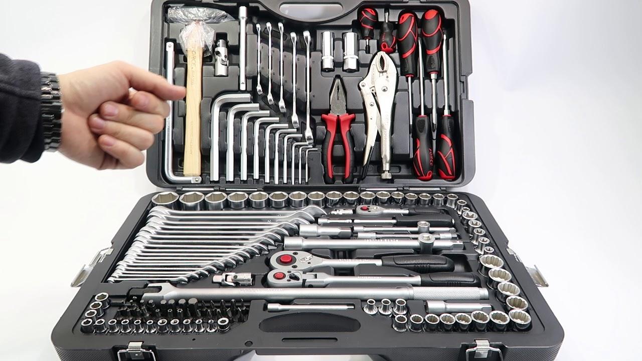 Caractéristiques, caractéristiques des kits d'outils de voiture Force dans une valise, classement des meilleurs selon les acheteurs