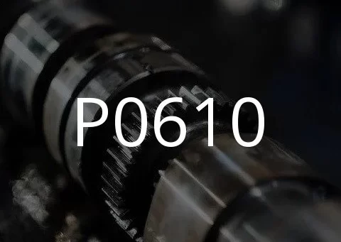 Popis chybového kódu P0610.