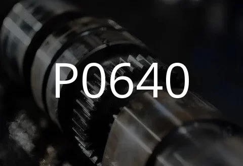 P0640 matxura-kodearen deskribapena.