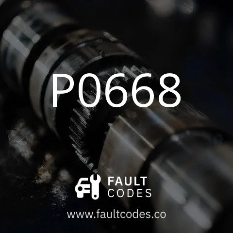 Popis chybového kódu P0668.