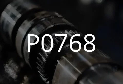 P0768 көйгөй кодунун сүрөттөлүшү.