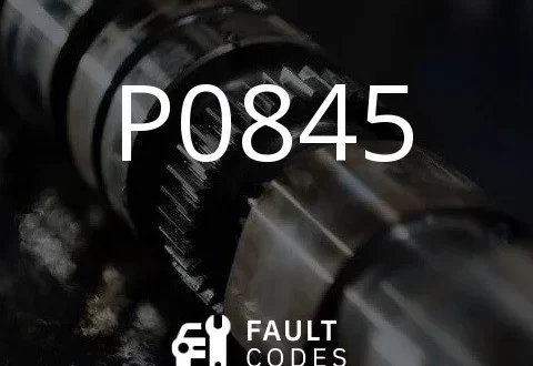 Descripción del código de falla P0845.