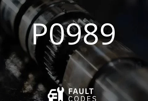 Descrição do código de problema P0989.