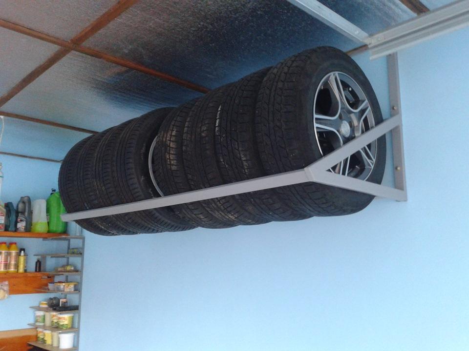 Reglas para almacenar ruedas, cómo hacer soportes para ruedas de automóviles en el garaje con sus propias manos.