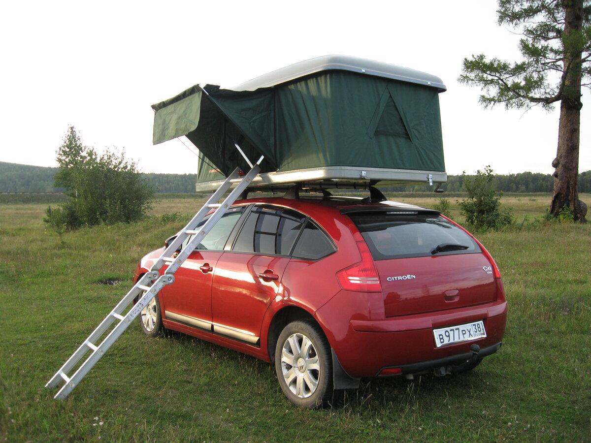 Bagāžnieka-telts izvēle vieglajam auto
