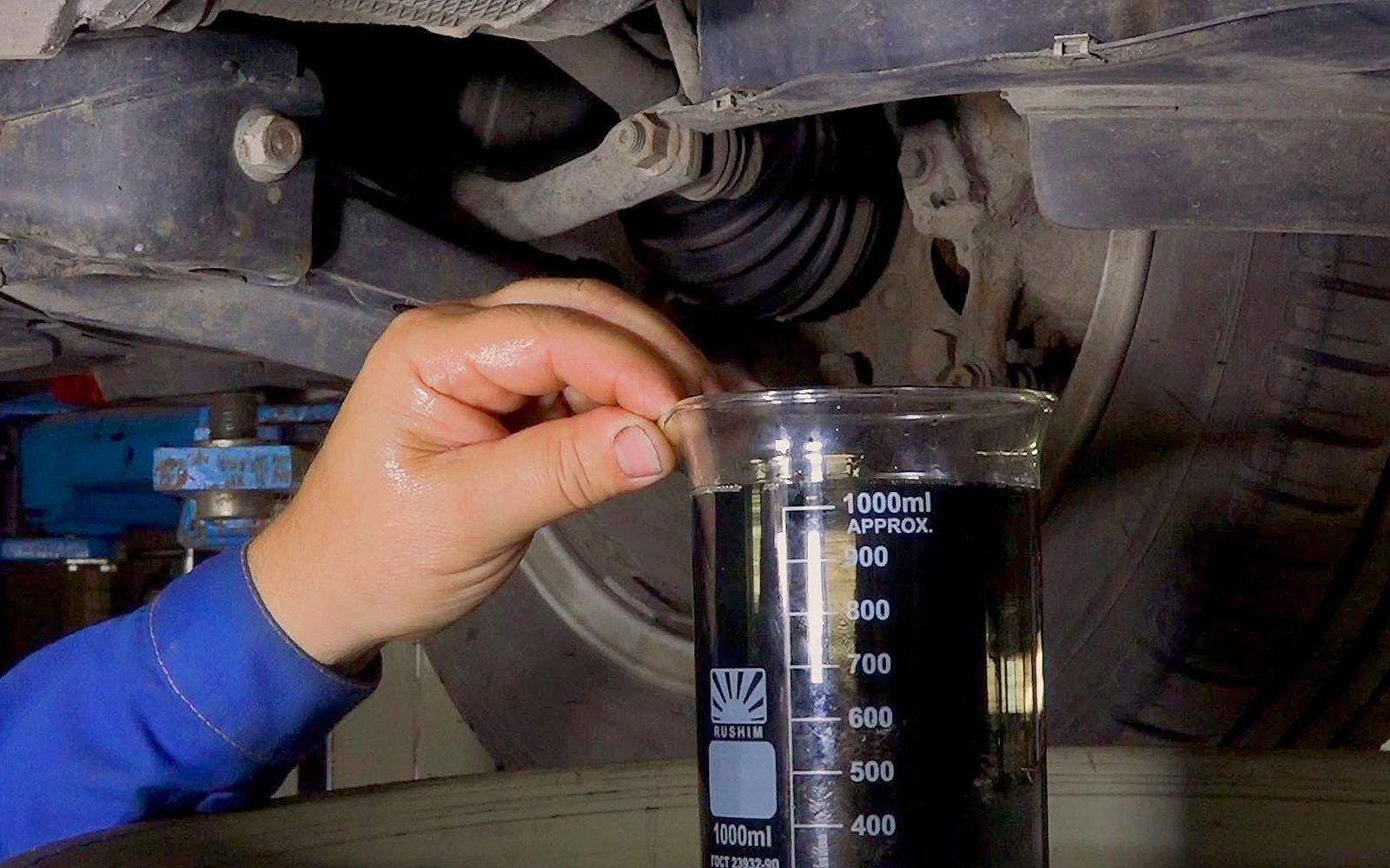 Oil change in DSG 7 (manual transmission)