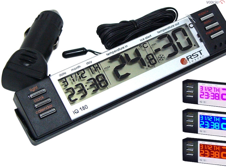Autothermometer mat Fernsensor: Präisser, Modeller, Installatioun