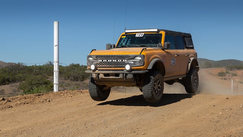 Ang Ford Bronco mitapos sa ikatulo sa NORRA Mexican 1000 Rally sa Baja California.