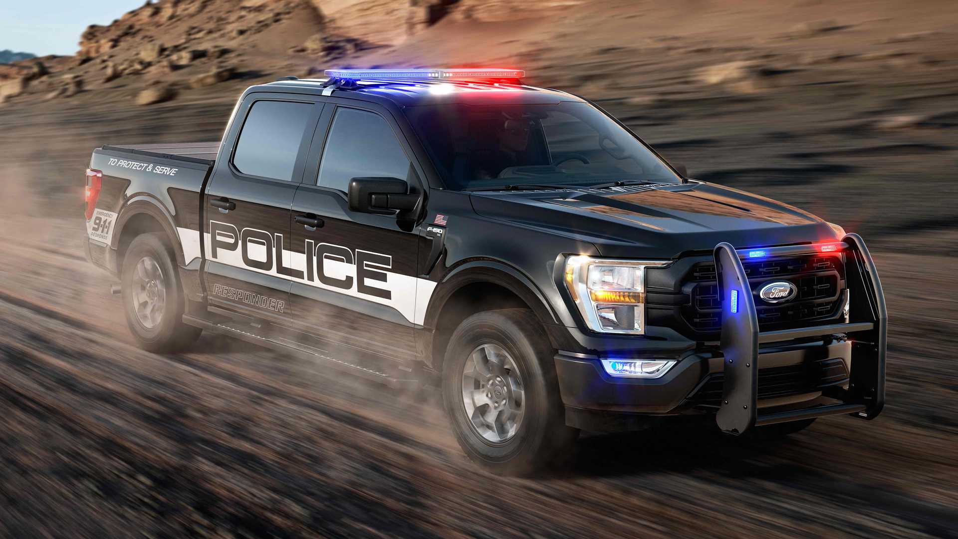 Ford представил совершенно новый, более быстрый и способный F-150 Police Responder 2021 года