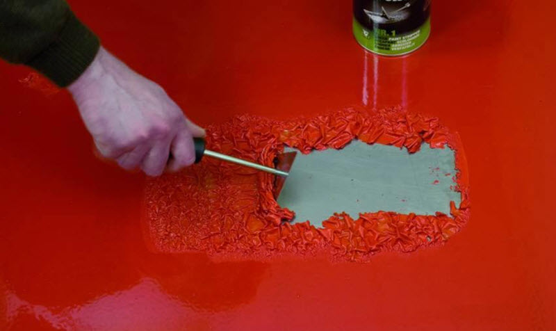 Как удалить старую краску с металла автомобиля с помощью смывки: жидкость, гель, аэрозоль