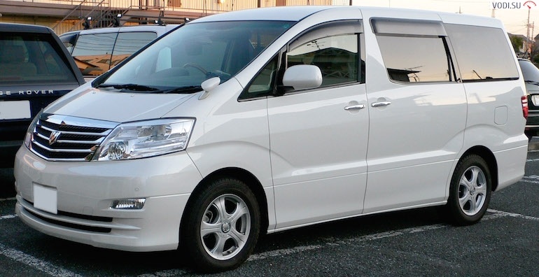 Минивэны Тойота (Toyota) с левым рулем: модельный ряд