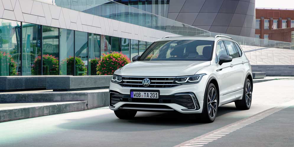 Der neue Volkswagen Tiguan Allspace präsentiert sich bereits mit einem umfassenden Technologie-Update.