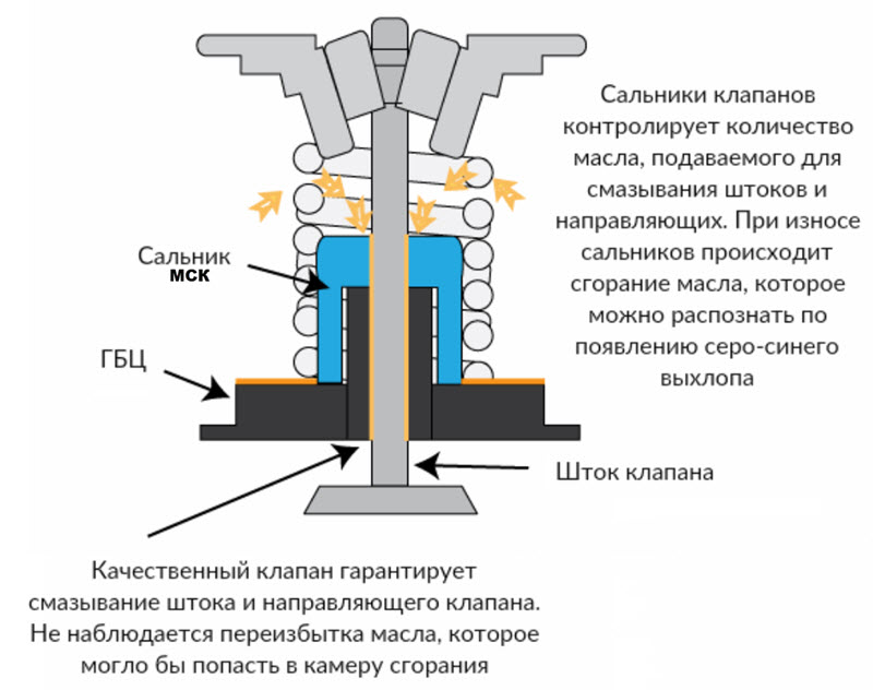 Почему изнашиваются маслосъемные колпачки и как их заменить