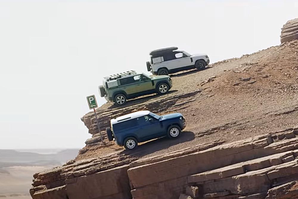Storbritannia forbyr Land Rover-reklame for å vise biler på stein