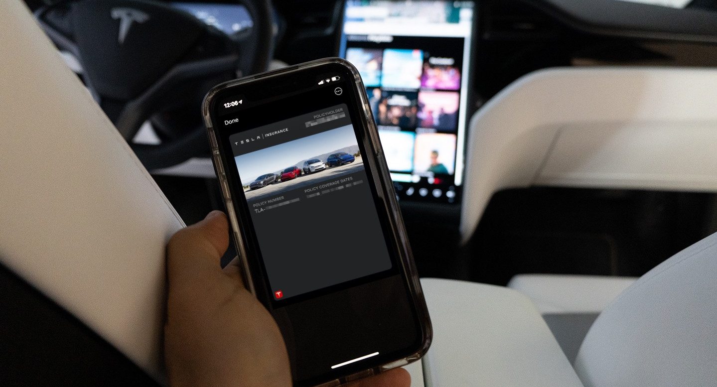 Os propietarios de seguros de automóbiles de Tesla agora poden engadir a súa tarxeta a Apple Wallet