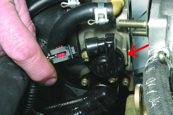Sensor posisi throttle VAZ 2114
